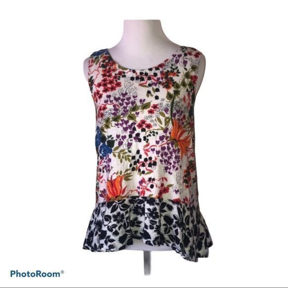 5/$30 🎈 Anthropologie Postmark women’s small cultivar floral tank top